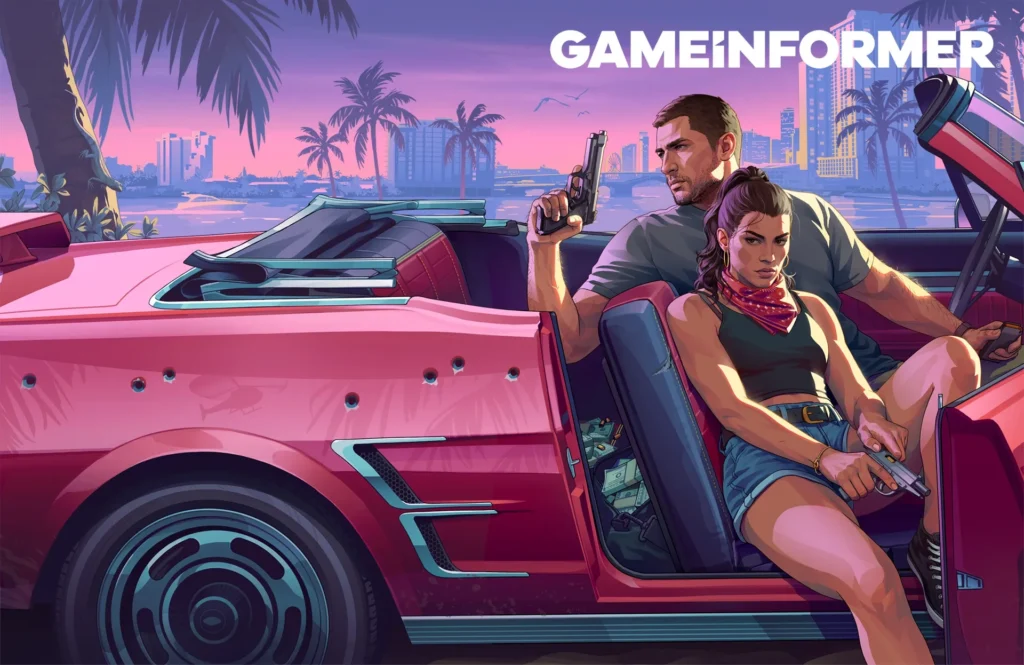 GTA 6 Game Informer cover featuring Jason and Lucia